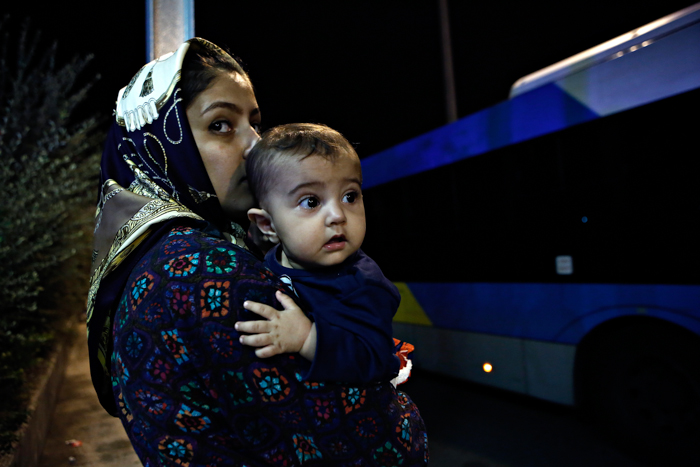 Αύγουστος 2015, πρόσφυγες στον Πειραιά. 