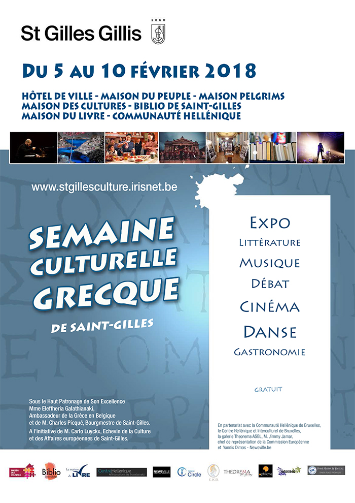 Affiche Semaine Culturelle Grecque de St-Gilles