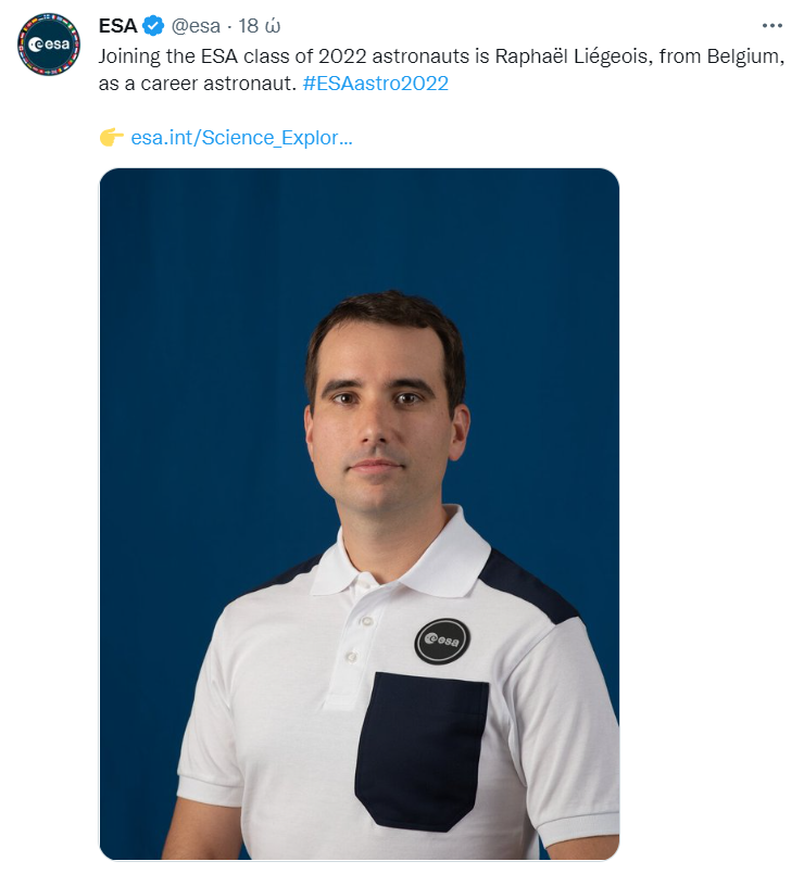ESA Twitter - Raphaël Liégeois
