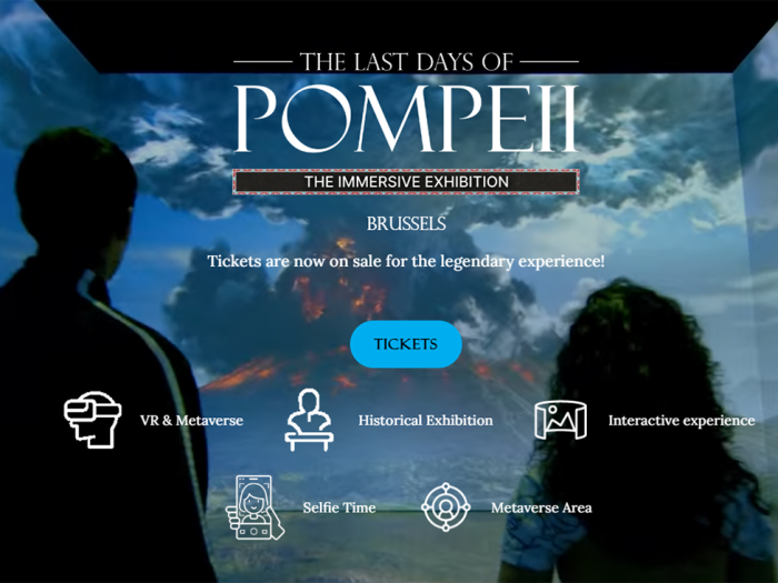 Οι Τελευταίες Μέρες της Πομπηίας ζωντανεύουν ψηφιακά στις Βρυξέλλες