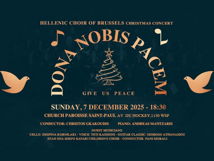 Μια Χριστουγεννιάτικη Συναυλία–Μήνυμα Ειρήνης, από την Ελληνική Χορωδία Βρυξελλών