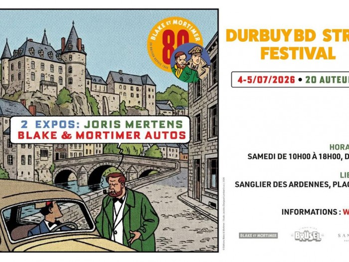 Durbuy BD Strip Festival 2026: Η πόλη των κόμικς γιορτάζει τα 80 χρόνια των Blake & Mortimer